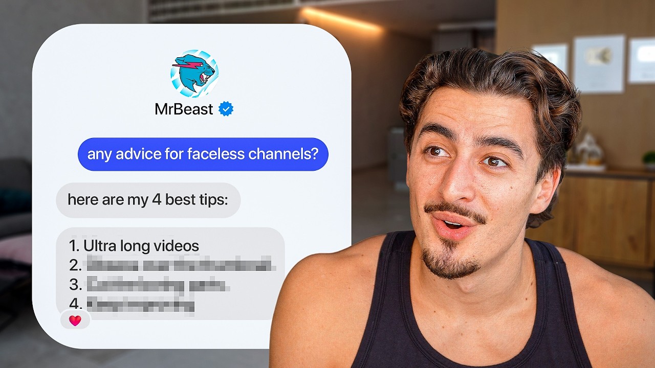 I DM'd MrBeast For Faceless YouTube Advice!